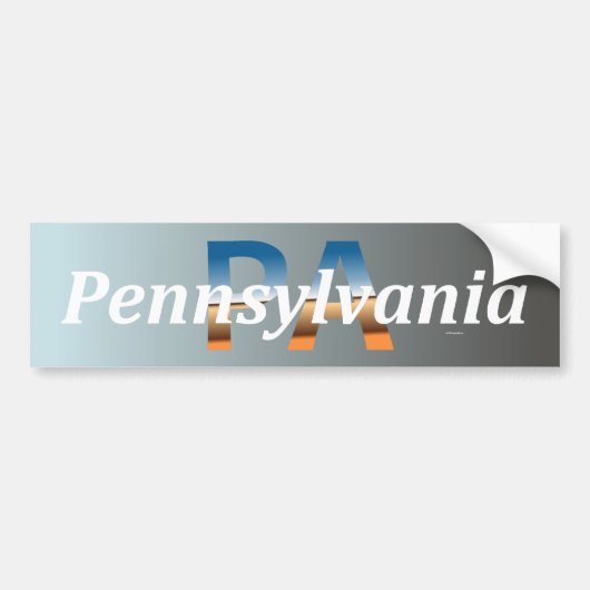 Pennsylvania Autoaufkleber (Vorne)