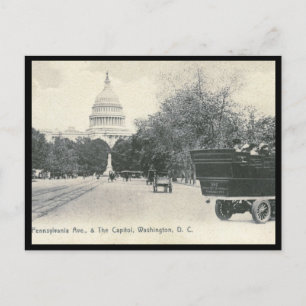 Pennsylvania Ave., Washington DC 1906 Vintag Postkarte