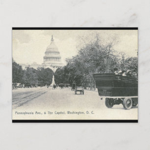 Pennsylvania Ave., Washington DC 1906 Vintage Postkarte