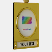 Pennsylvania Banner-Ornament Gold (Rechts)
