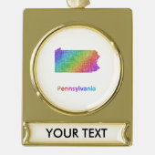 Pennsylvania Banner-Ornament Gold (Vorderseite)