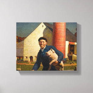 Pennsylvania Bauer von Newell Convers Wyeth Leinwanddruck