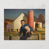 Pennsylvania Bauer von Newell Convers Wyeth Postkarte (Vorderseite)