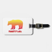 Pennsylvania Bear Gepäckanhänger (Vorderseite horizontal)