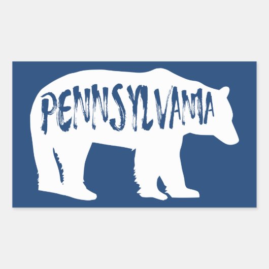 Pennsylvania Bear Rechteckiger Aufkleber (Vorderseite)