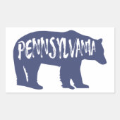 Pennsylvania Bear Rechteckiger Aufkleber (Vorderseite)