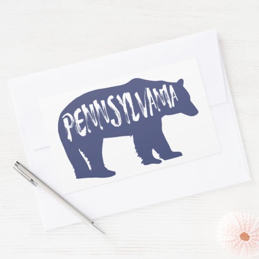 Pennsylvania Bear Rechteckiger Aufkleber (Umschlag)