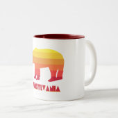 Pennsylvania Bear Zweifarbige Tasse (VorderseiteRechts)