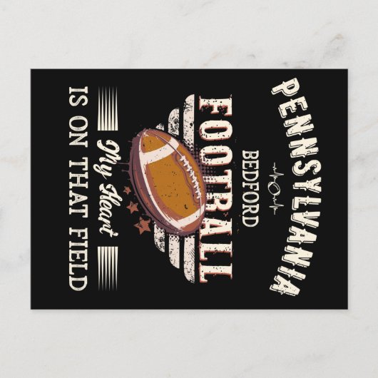 Pennsylvania Bedford American Football Postkarte (Vorderseite)