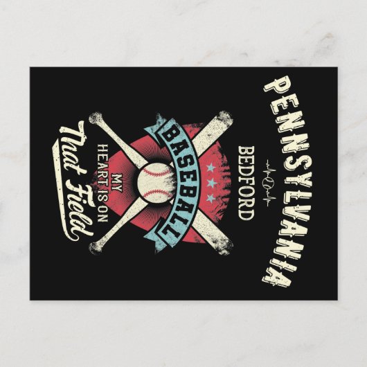 Pennsylvania Bedford Baseball Postkarte (Vorderseite)