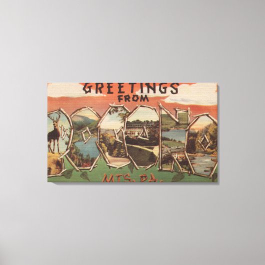 Pennsylvania - Berge in Pocono Leinwanddruck (Vorderseite)