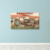 Pennsylvania - Berge in Pocono Leinwanddruck (Insitu (Holzboden))