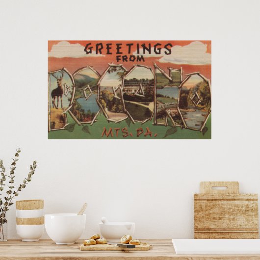 Pennsylvania - Berge in Pocono Poster (Küche)