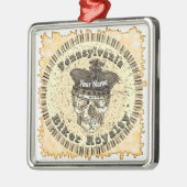 Pennsylvania Biker  Ornament Aus Metall (Links)