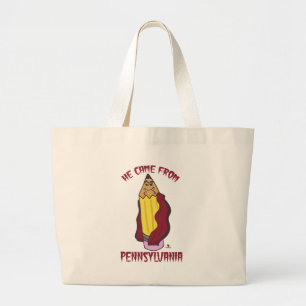 Pennsylvania Bleistift Vampir Cartoon Kunst Design Jumbo Stoffbeutel