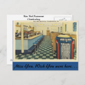 Pennsylvania, Blue Bird Restaurant, Chambersburg Postkarte (Vorne/Hinten)