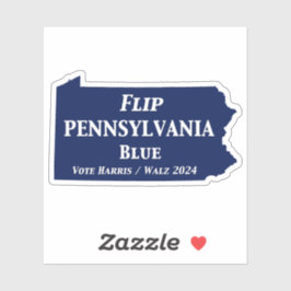 Pennsylvania Blue im Jahr 2024 gedreht Aufkleber
