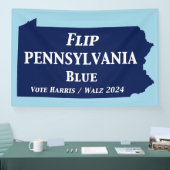 Pennsylvania Blue im Jahr 2024 gedreht Banner (Messe)