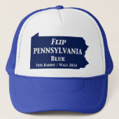 Pennsylvania Blue im Jahr 2024 gedreht Truckerkappe (Vorderseite)