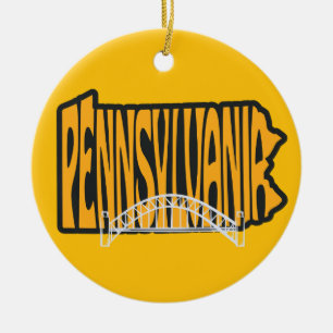 Pennsylvania Bridges Weihnachtsbaum Keramik Ornament