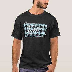 Pennsylvania Buffalo Kariert Zuhause Staat Country T-Shirt