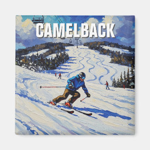 Pennsylvania Camelback Tannersville Skiing Magnet