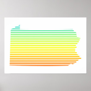 Pennsylvania Chill Fade Poster