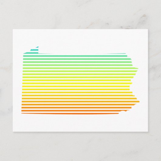 Pennsylvania Chill Fade Postkarte (Vorderseite)