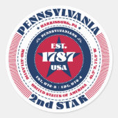 Pennsylvania Circle Design Sticker (Vorderseite)