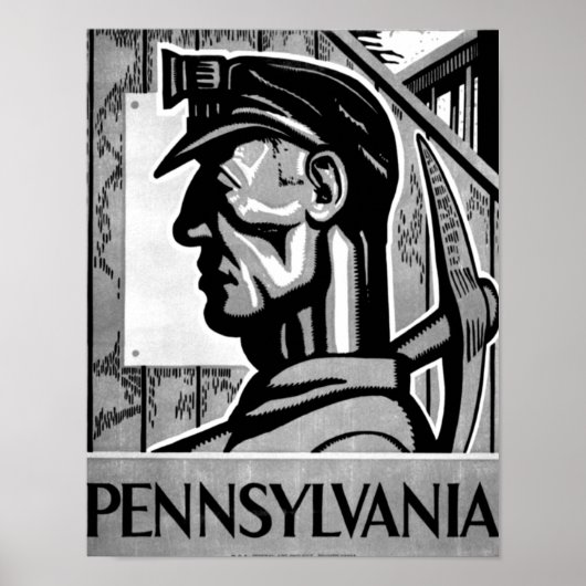 Pennsylvania Coal Poster WPA 1938 (Vorne)