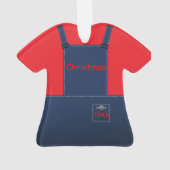 Pennsylvania Countys Overalls Heart Ornament (Rückseite)