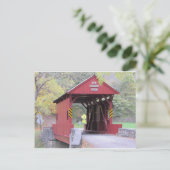 Pennsylvania Covered Bridge Postkarte (Stehend Vorderseite)