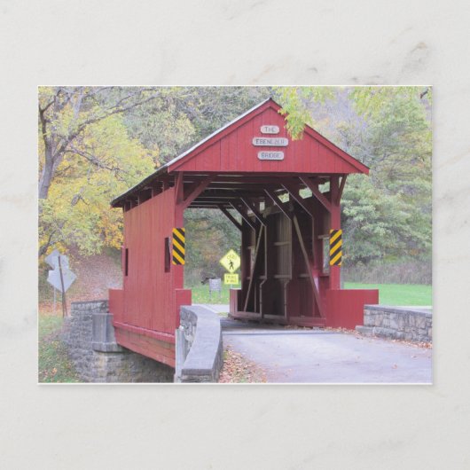 Pennsylvania Covered Bridge Postkarte (Vorderseite)