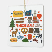 Pennsylvania Custom Family Trip 2026 Christmas Keramikornament (Links)