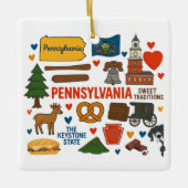 Pennsylvania Custom Family Trip 2026 Christmas Keramikornament (Vorderseite)