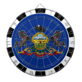 Pennsylvania Dartboard & Pennsylvania Flag / Tafel Dartscheibe (vorne)