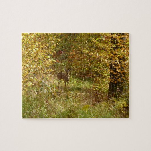 Pennsylvania Deer in Fall Nature Puzzle (Horizontal)
