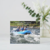 Pennsylvania Delaware River Kittatinny Mountain Postkarte (Stehend Vorderseite)