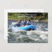 Pennsylvania Delaware River Kittatinny Mountain Postkarte (Vorne/Hinten)