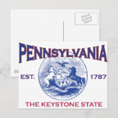 PENNSYLVANIA Der Keystone-Staat Postkarte (Vorne/Hinten)