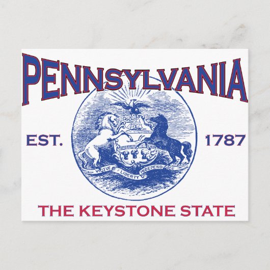 PENNSYLVANIA Der Keystone-Staat Postkarte (Vorderseite)