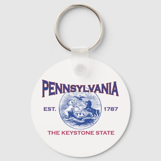 PENNSYLVANIA Der Keystone-Staat Schlüsselanhänger (Vorderseite)