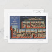 Pennsylvania - Der Pennsylvania Turnpike Postkarte (Vorne/Hinten)