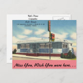 Pennsylvania, Diner des Bobs, Kolumbien Postkarte (Vorne/Hinten)