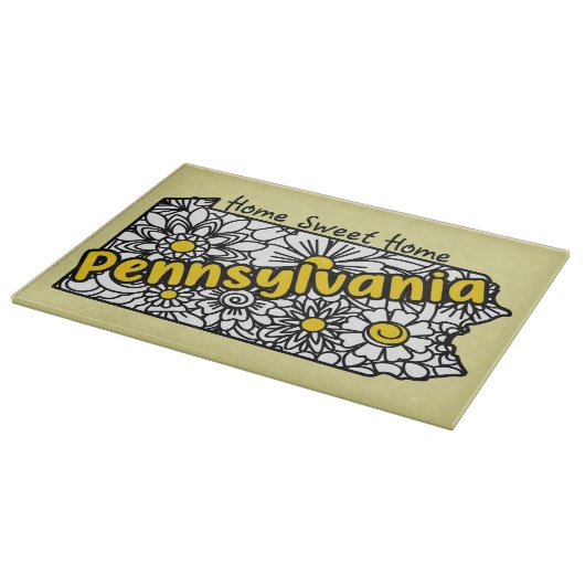 Pennsylvania Doodle Blume Schneidebrett (Ecke)