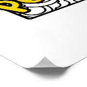 Pennsylvania Doodle Blume Silhouette Poster (Ecke)