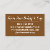 Pennsylvania Dutch Amish Food Apple Dumplings Visitenkarte (Rückseite)