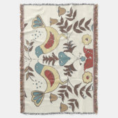 Pennsylvania Dutch Amish Hex Sign Bird Americana Decke (Vorderseite Vertikal)