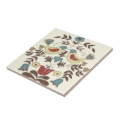 Pennsylvania Dutch Amish Hex Sign Bird Americana Fliese (Seite)