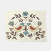 Pennsylvania Dutch Amish Hex Sign Bird Americana Fußmatte (Vorderseite)